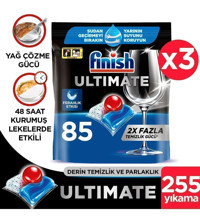Finish Ultimate Tablet Bulaşık Makinesi Deterjanı 3x85 Adet