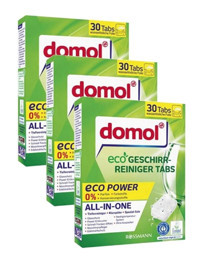 Domol Eco Folyosuz Tablet Bulaşık Makinesi Deterjanı 3x30 Adet