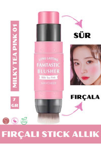 Nunuko Milky Tea Pink 01 Parlak Krem Allık