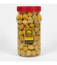 Zeytinhan Tuzlu Biberli Yeşil Zeytin Kavanoz 500 gr