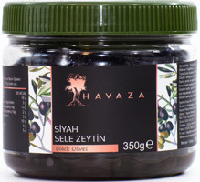 Havaza Tuzlu Sele Yağlı Siyah Zeytin Pet Kavanoz 350 gr