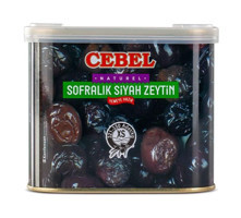 Cebel Sofralık Tuzlu Siyah Zeytin Teneke 375 gr