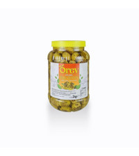 Orev Tuzlu Izgara Yeşil Zeytin Pet Kavanoz 1 kg