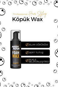 Nishman Foam Wax Dalgalı-Kıvırcık Saçlar İçin Hacim Veren Şekillendirici Saç Köpüğü 150 ml