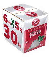 Türk Şeker Beyaz Toz Şeker 6x30 kg