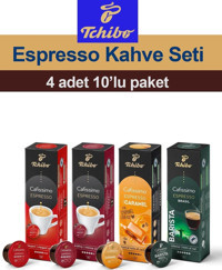 Tchibo Espresso Kahve Seti 4x10'lu Espresso Kapsül Kahve