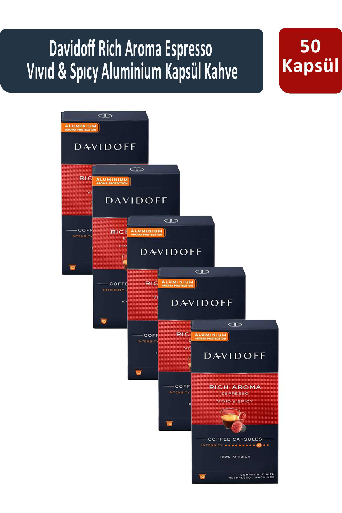 Davidoff Rich Aroma Vıvıd & Spıcy 5x10'lu Espresso Kapsül Kahve