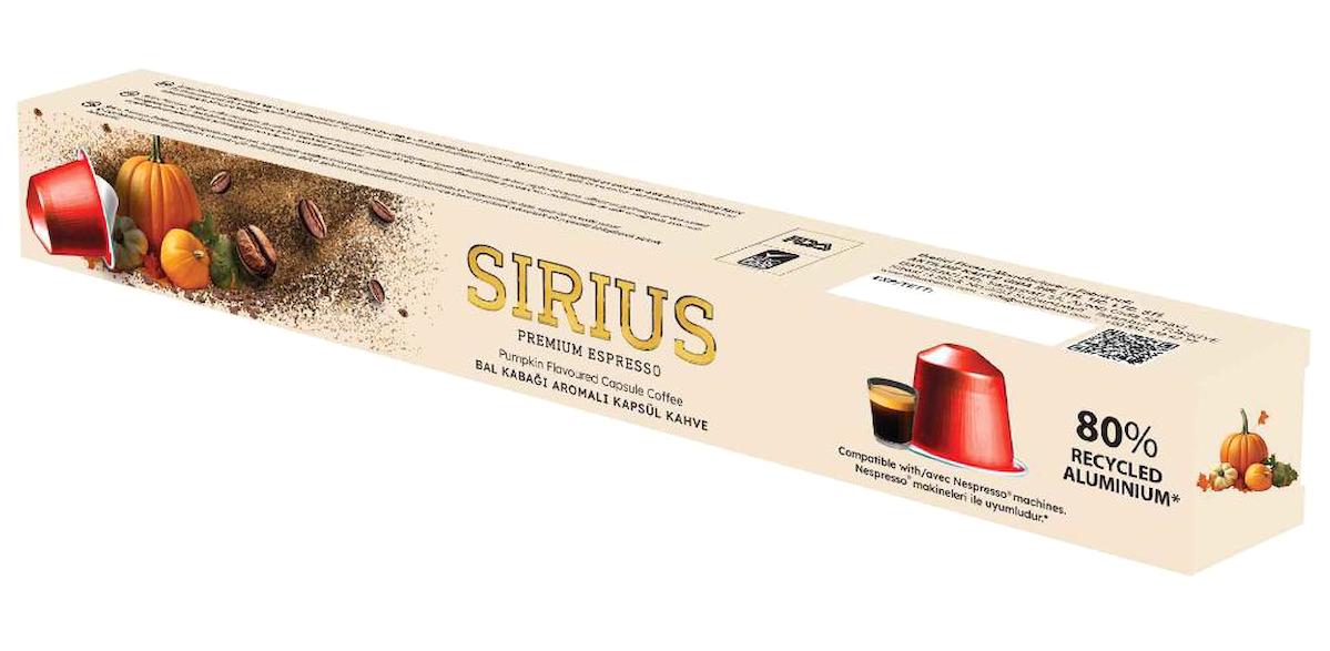 Sirius Bal Kabağı Aromalı 10'lu Espresso Kapsül Kahve