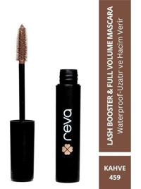 Reva Lash Booster & Full Volume 459 Hacim Veren Suya Dayanıklı Kahverengi Maskara
