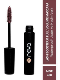 Reva Lash Booster & Full Volume 458 Lifting Etkili Suya Dayanıklı Mor Maskara