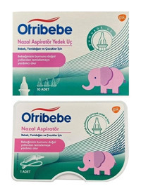 Otribebe Yedek Uçlu Burun Aspiratörü Seti Şeffaf