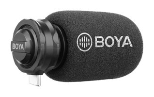 Boya BY-DM100 Type C Kablosuz Yayıncı Siyah El Mikrofon