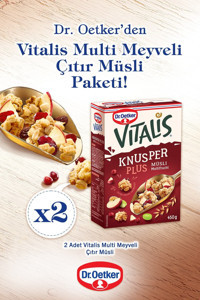 Dr. Oetker Vitalis Meyveli Müsli 2x450gr