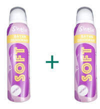 Shela Soft Sprey Kadın Deodorant 2x150 ml