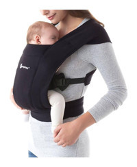 Ergobaby Embrace Soft Knit 11.3 kg Kapasiteli Oturaklı Her Yöne Yenidoğan Kanguru Siyah