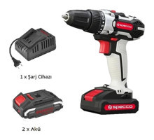 Specco Xsp18v-4026 18 W Darbeli Akülü Çift Akülü Şarjlı Matkap