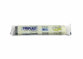 Tekplast Şeffaf Büyük Boy 65x80 cm Çöp Poşeti 10x12 Adet Beyaz