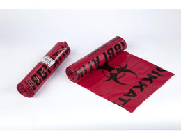 Jumbo Büyük Boy 80x110 cm Çöp Poşeti 10x12 Adet Kırmızı-Siyah