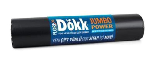 Florex Jumbo Boy 100x150 cm Çöp Poşeti 140 Adet Siyah