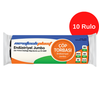 Newtechplast Jumbo Boy 80x110 cm Çöp Poşeti 10x12 Adet Siyah
