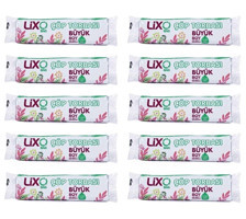 Lix Şeffaf Büyük Boy 55x60 cm Çöp Poşeti 100 Adet Mavi