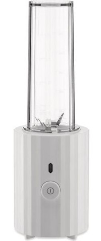 Alessi Plisse 550 ml Plastik Kişisel Çift Bıçaklı Mini Smoothie Blender Beyaz