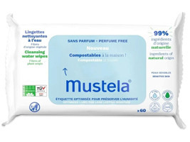 Mustela Cleansing Water Antibakteriyel 60 Yaprak Islak Mendil