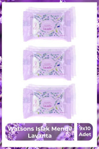 Watsons Lavanta 10 Yaprak 9'lu Islak Mendil