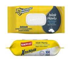 Koroplast Antistatik Beyaz Sabun Kokulu 100 Yaprak Islak Mendil