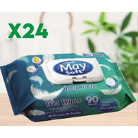 May Soft 90 Yaprak 24'lü Islak Mendil
