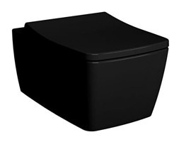 Vitra Metropole 56 cm Seramik Kanalsız Arkadan Çıkışlı Asma Klozet Siyah