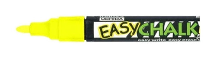 Marvy Easy Chalk Tekli Standart Silinebilir Sarı Tahta Kalemi