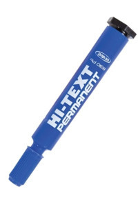 Hi-Text Kesik Uç Tekli Standart Silinebilir Mavi Tahta Kalemi
