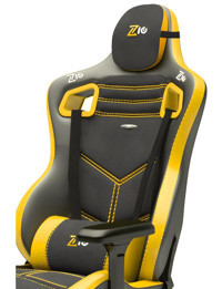 Zio Gaming Zıp Benim XL Ortopedik Ayak Uzatmalı Kumaş Oyuncu Koltuğu Antrasit - Hardal