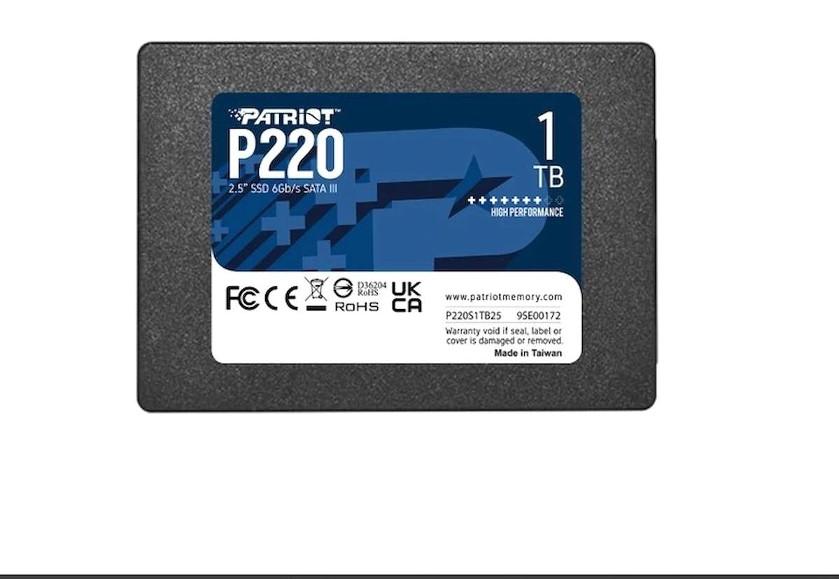Patriot P220S512G25 SATA 3.0 512 GB 2.5 inç SSD