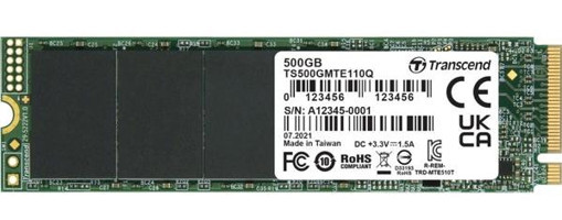 Transcend TS500GMTE110Q PCIe Gen 3x4 500 GB 2.5 inç SSD