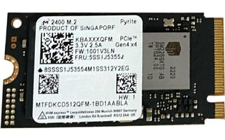 Micron MTFDKCD512QFM-1BD1AABLA 2400 PCI-Express 4.0 512 GB 2.5 inç SSD