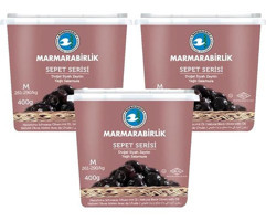 Marmarabirlik Sepet Serisi Tuzlu Salamura Yağlı Siyah Zeytin Kutu 1.2 kg