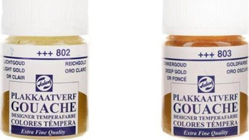 Talens Metalik Çok Renkli 2x16 ml Guaj Boya Seti