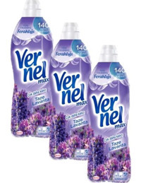Vernel Max Konsantre Lavanta 120 Yıkama Yumuşatıcı 3x960 ml