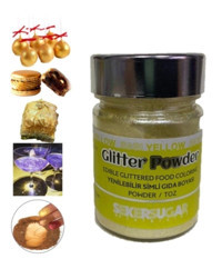 Şeker & Sugar Glitter Powder Sarı Toz Gıda Boyası 10 gr