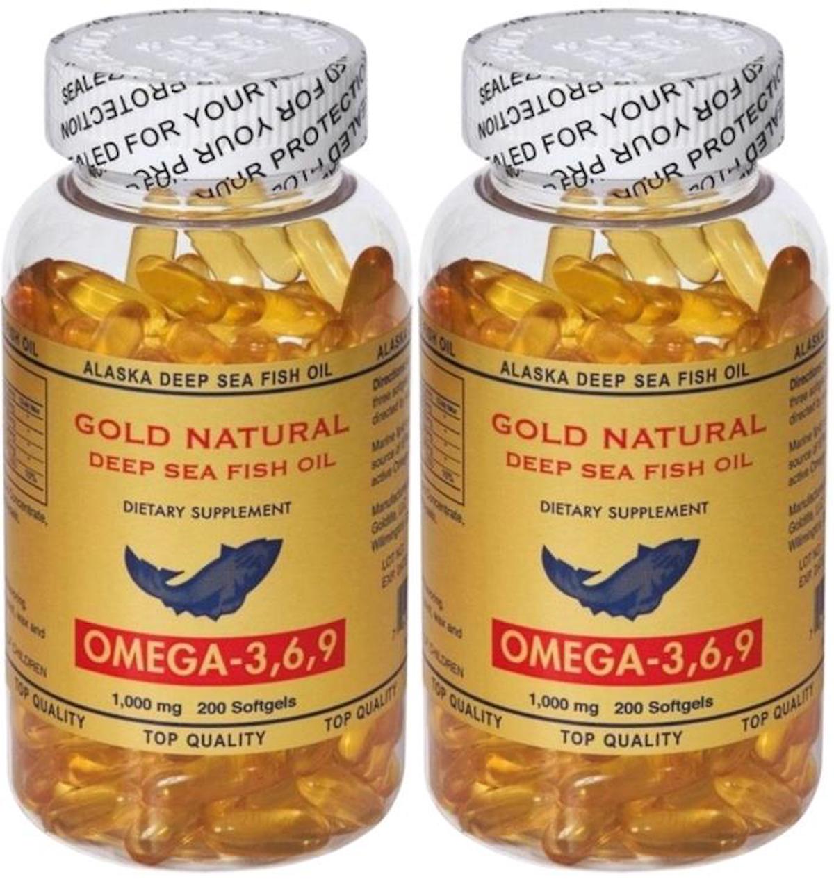 Gold Natural Omega 3 Kapsül 1000 mg 2x200 Adet