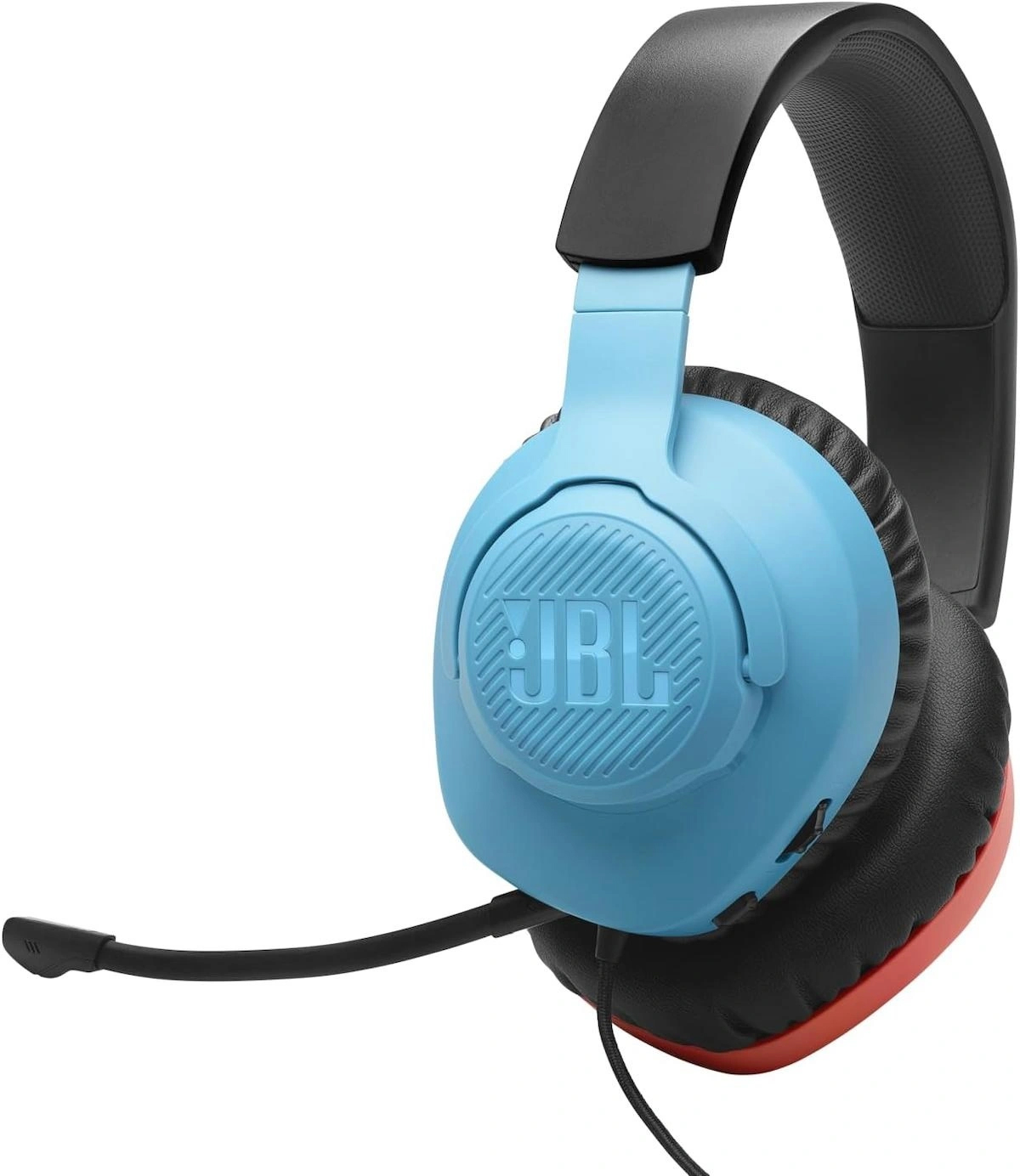 Jbl Quantum 100N Silikonlu Mikrofonlu 3.5 mm Jak Kırmızı Mavi Siyah Kablolu Kulaklık