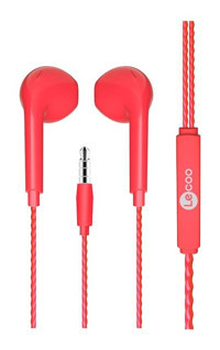 Lenovo Lecco EH104 Silikonsuz Mikrofonlu 3.5 mm Jak Kırmızı Kablolu Kulaklık