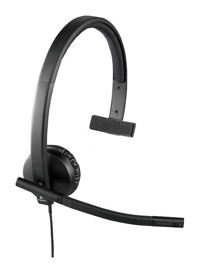 Logitech H570E Silikonlu Mikrofonlu USB Type A Siyah Kablolu Kulaklık