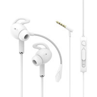 Zore AK-P9 Silikonlu Mikrofonlu 3.5 mm Jak Beyaz Kablolu Kulaklık