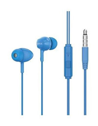 Sunix SX-16 Silikonlu Mikrofonlu 3.5 mm Jak Mavi Kablolu Kulaklık