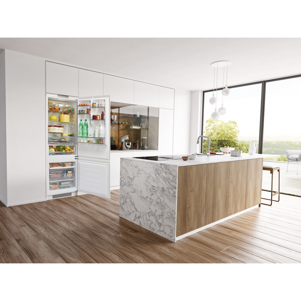 Franke FCB 400 TNF NE Çift Kapılı No Frost E 395 lt Beyaz Alttan Donduruculu Buzdolabı