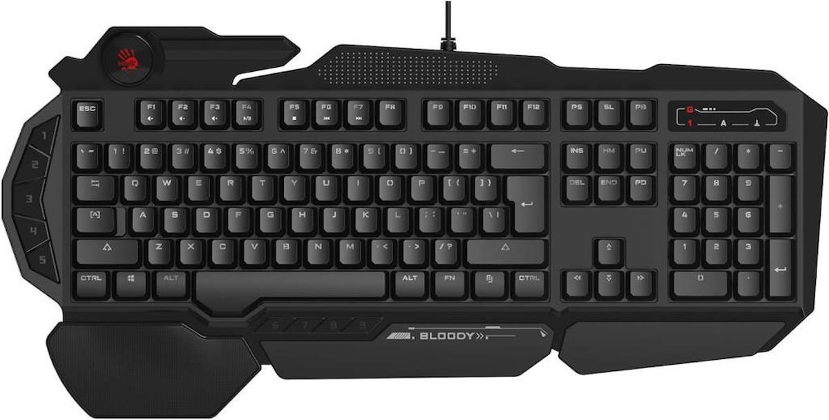 Bloody B310N İngilizce Q RGB 104 Tuşlu Kablolu Siyah Normal Gaming Klavye