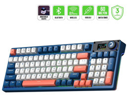 Gamepower Gasket Elite Türkçe Q RGB 95 Tuşlu Red Kablolu Mavi Mekanik Gaming Klavye
